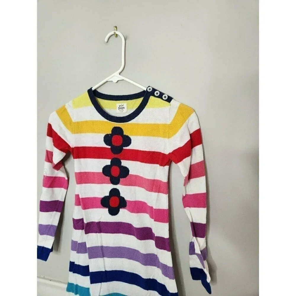 MINI BODEN Stripe Floral Dress